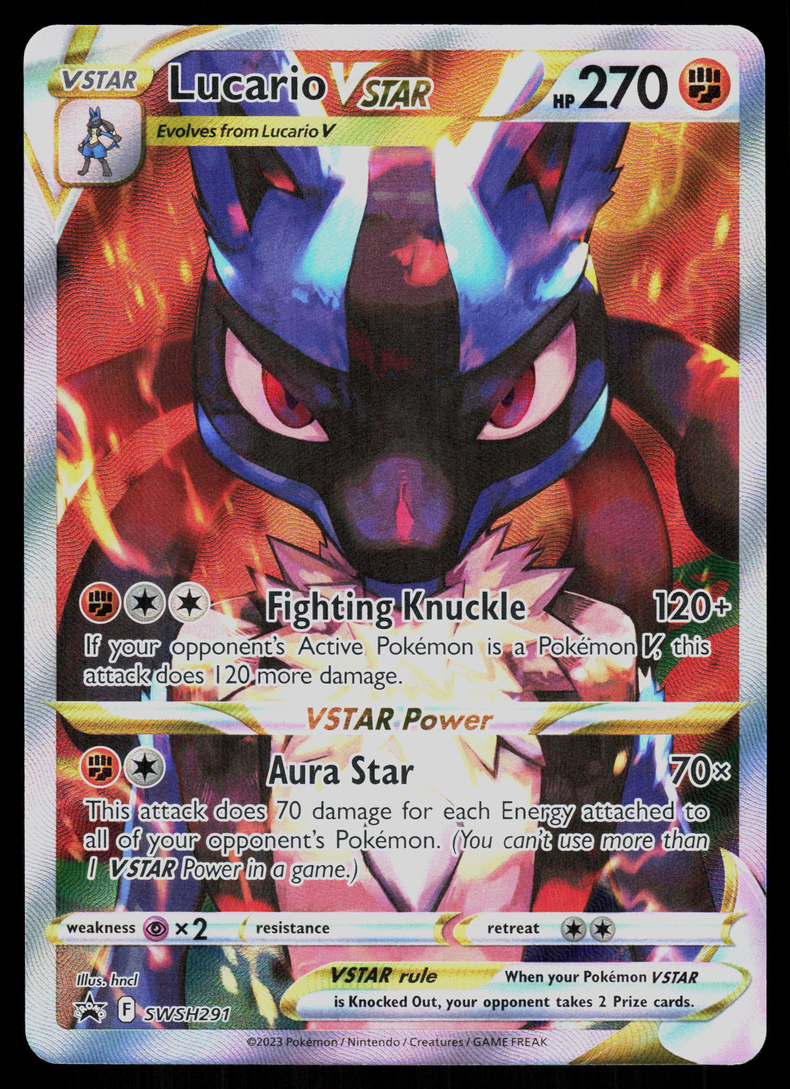 SWSH: Sword & Shield Promo Cards #SWSH291 Lucario VSTAR