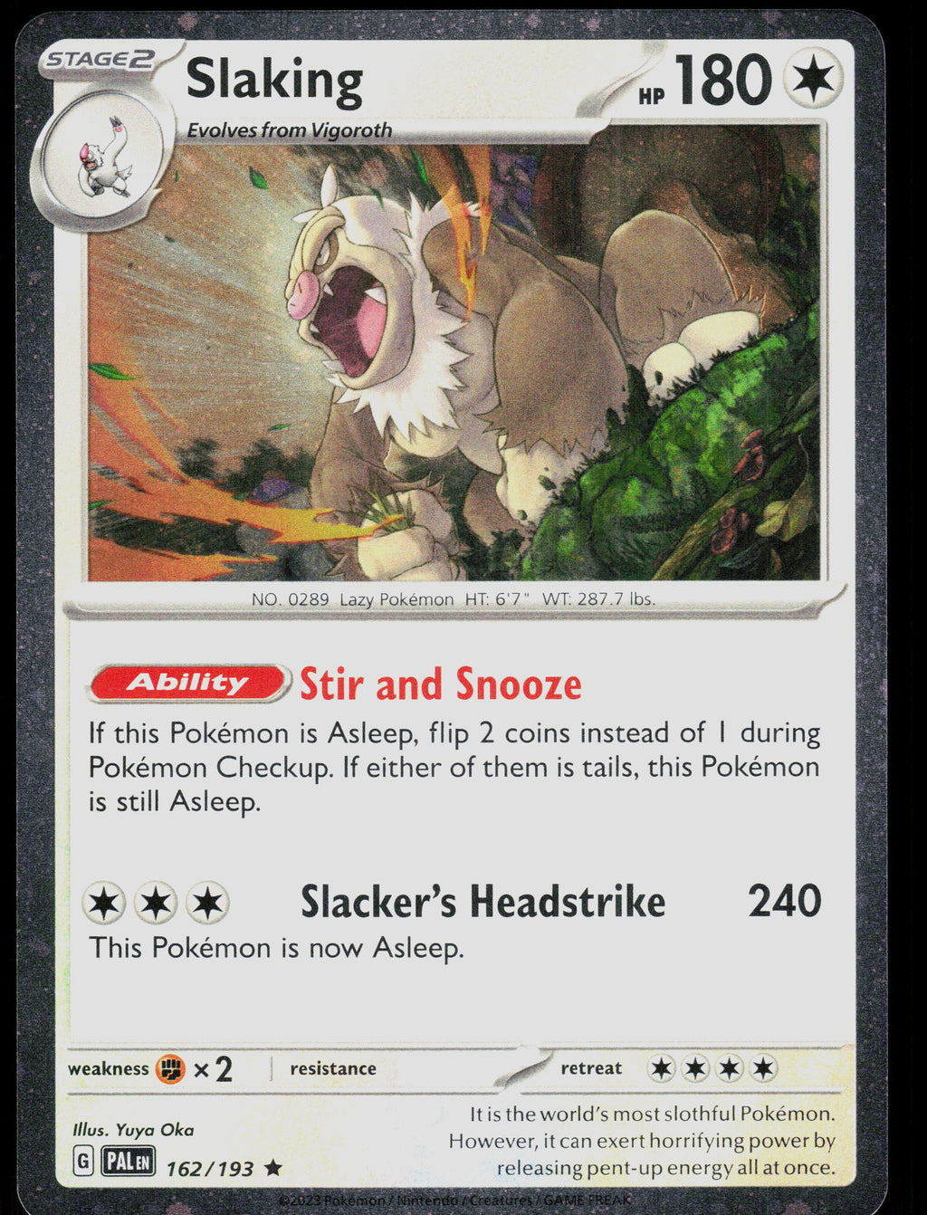 SV02: Paldea Evolved #162/193 Slaking