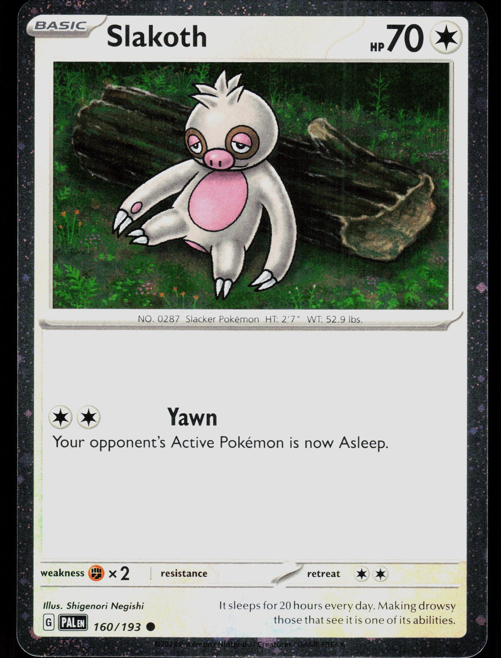 SV02: Paldea Evolved #160/193 Slakoth