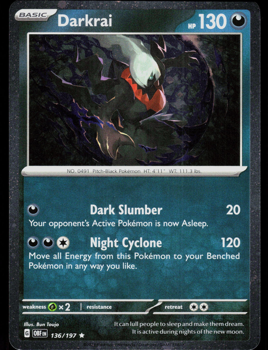 Miscellaneous Cards & Products #136/197 Darkrai (Cosmos Holo)