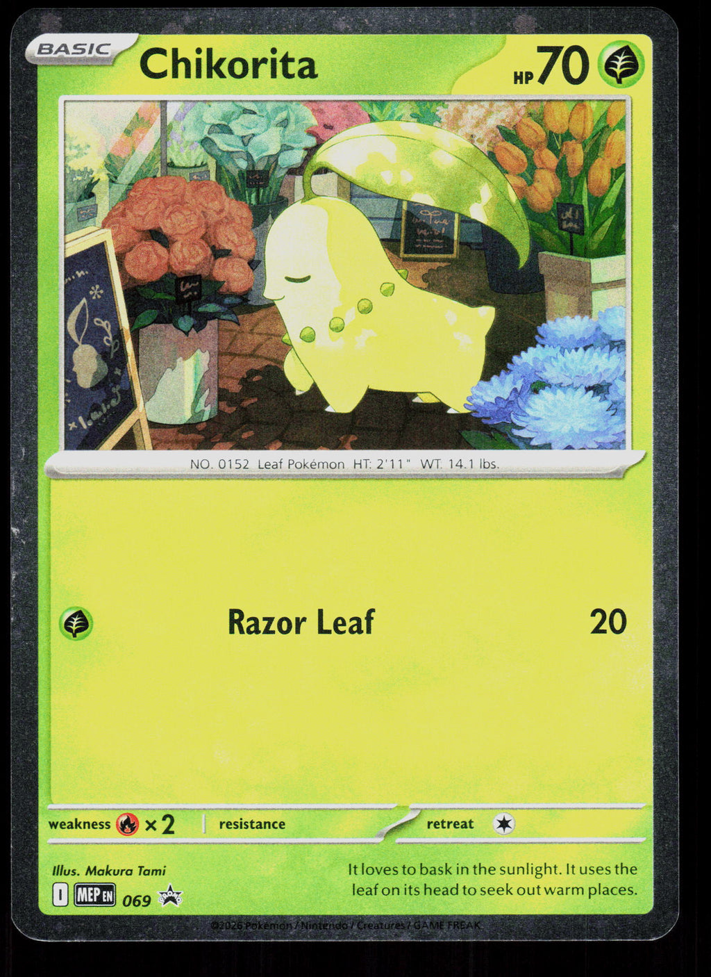 ME: Mega Evolution Promo #069 Chikorita (Cosmos Holo)