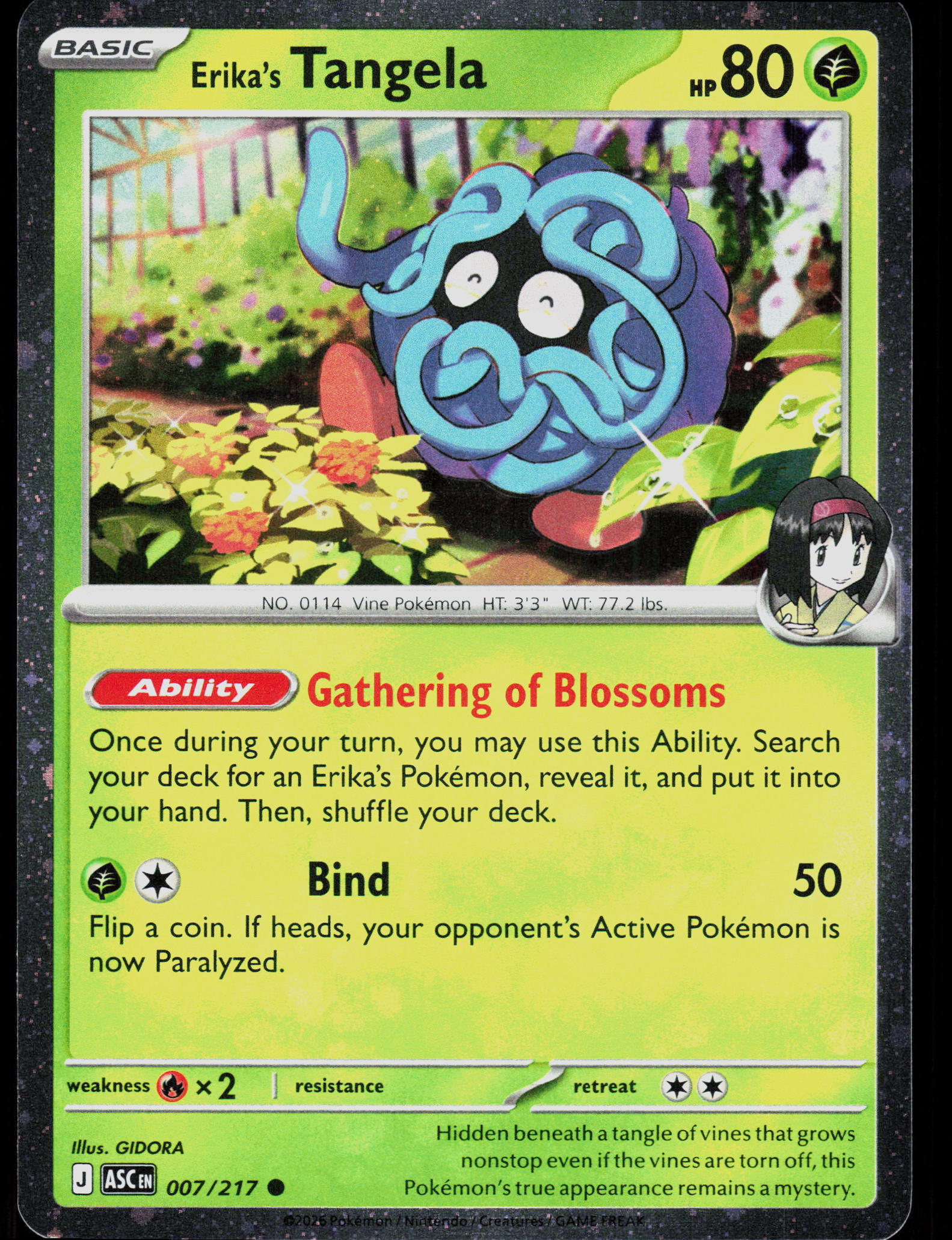 ME: Ascended Heroes #007/217 Erika's Tangela