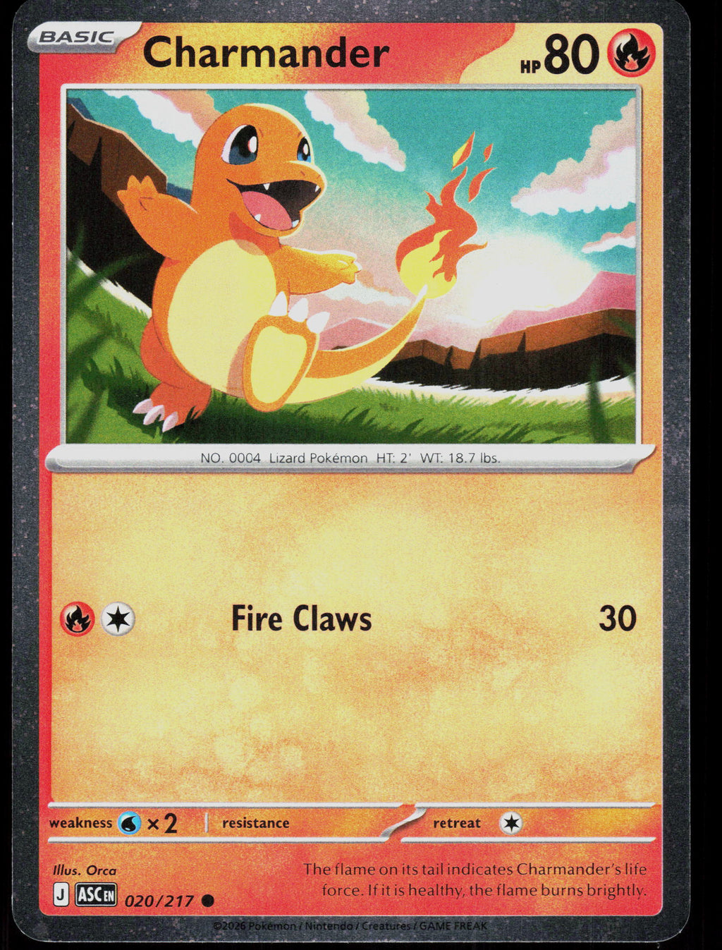 ME: Ascended Heroes #020/217 Charmander