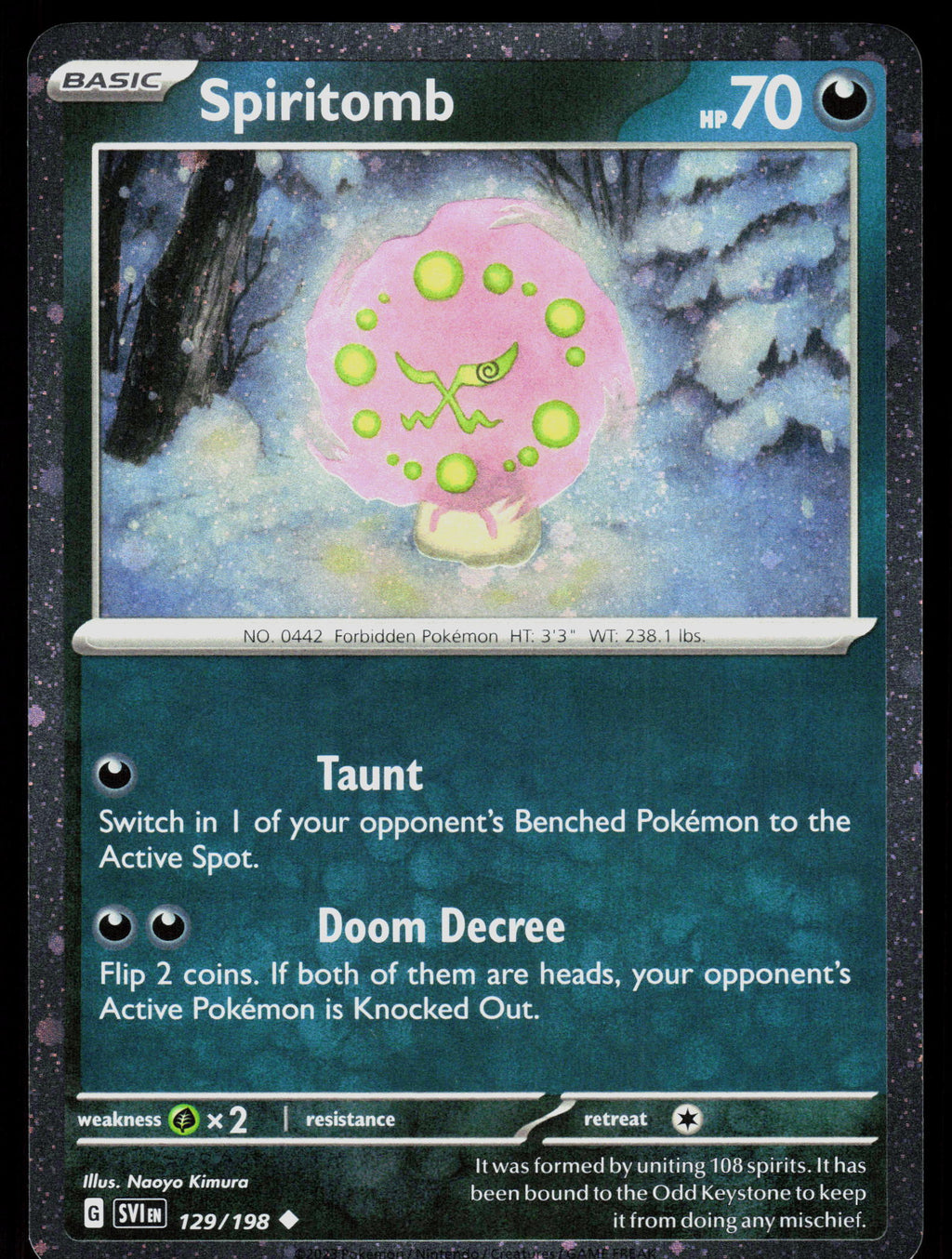 SV01: Scarlet & Violet Base Set #129/198 Spiritomb