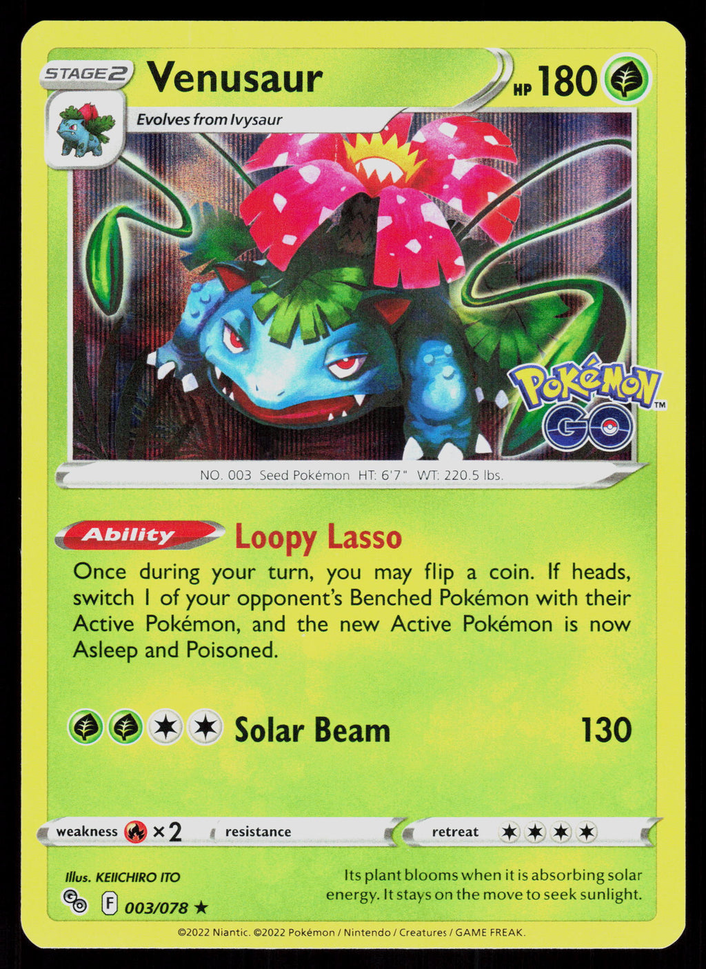 S10b: Pokemon GO #003/071 Venusaur