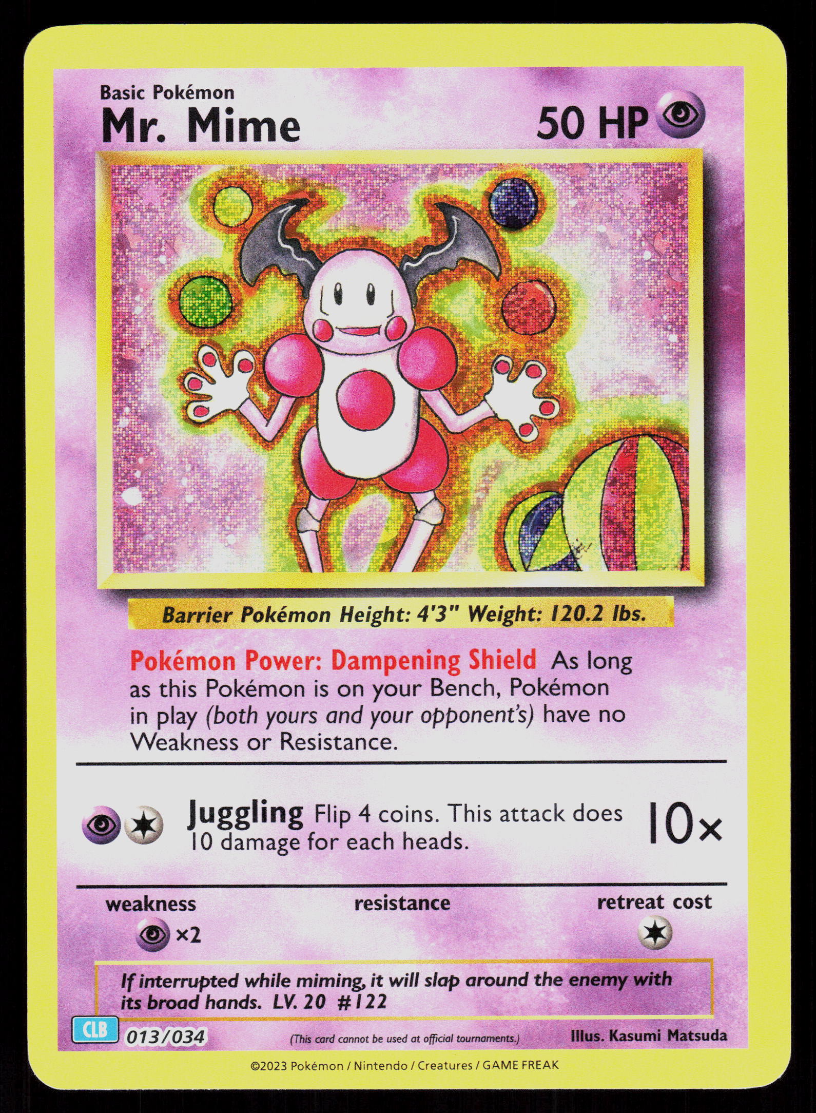 Vending Machine cards Series 1 (Blue) Mr. Mime