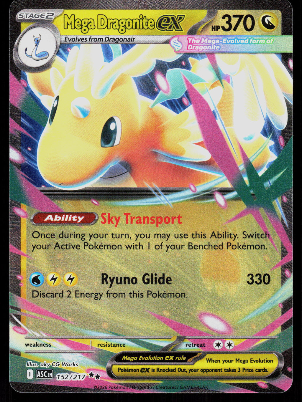 ME: Ascended Heroes #152/217 Mega Dragonite ex