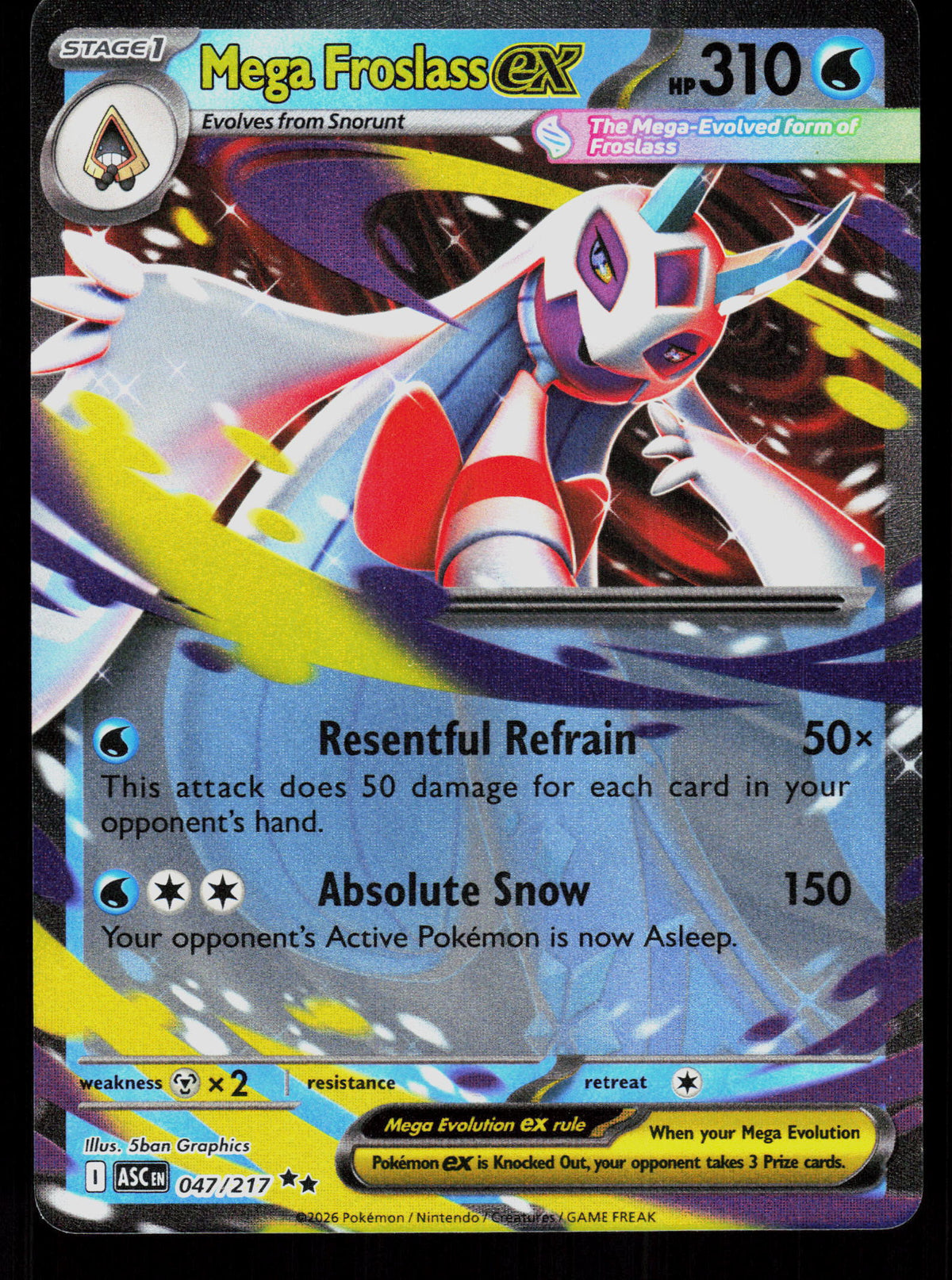 ME: Ascended Heroes #047/217 Mega Froslass ex