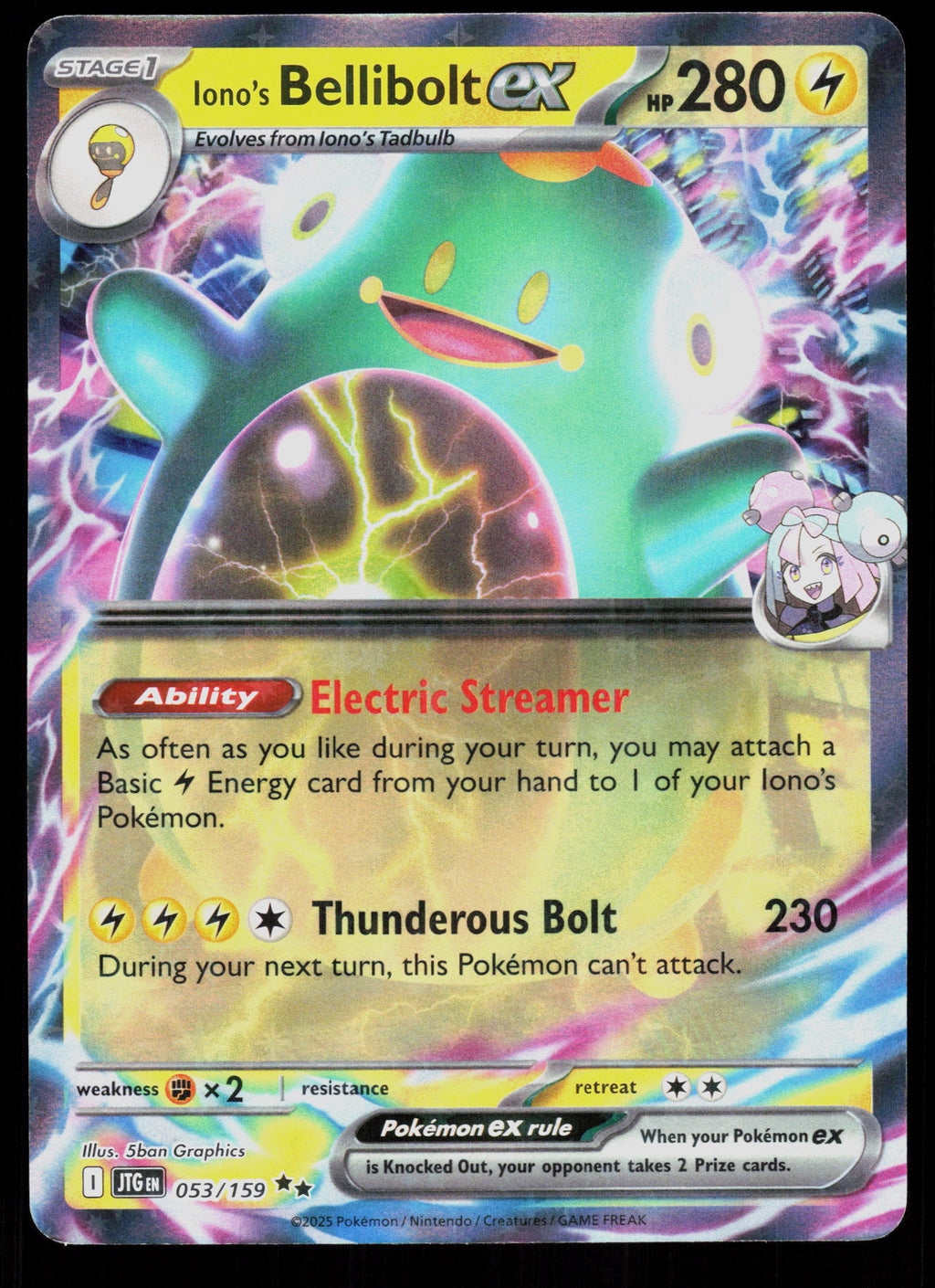 Prize Pack Series Cards #053/159 Iono's Bellibolt ex