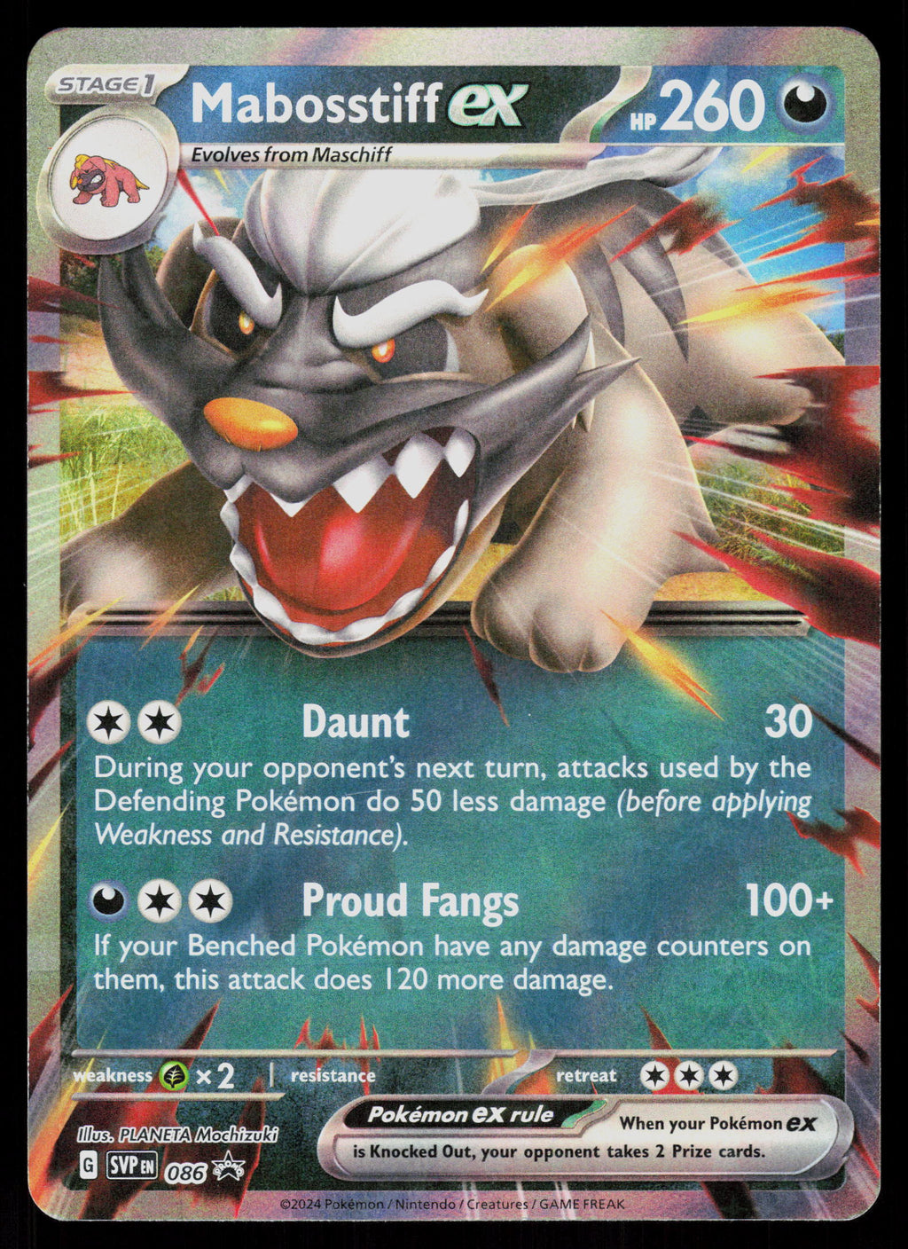 SV: Scarlet & Violet Promo Cards #086 Mabosstiff ex