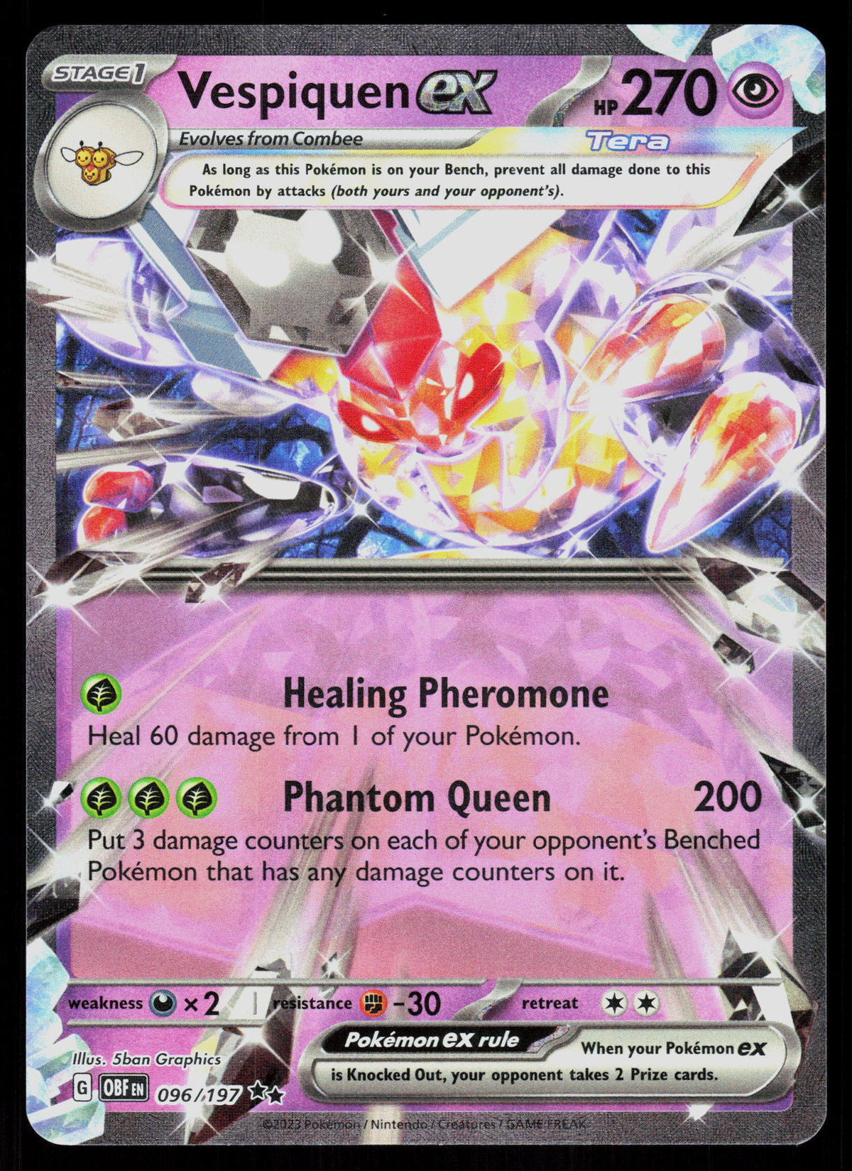 SV03: Obsidian Flames #096/197 Vespiquen ex