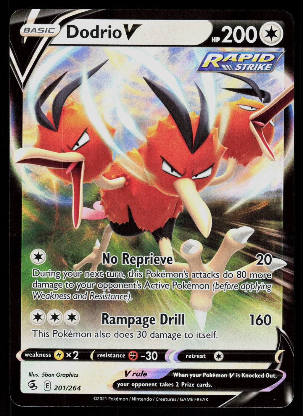 SWSH08: Fusion Strike #201/264 Dodrio V