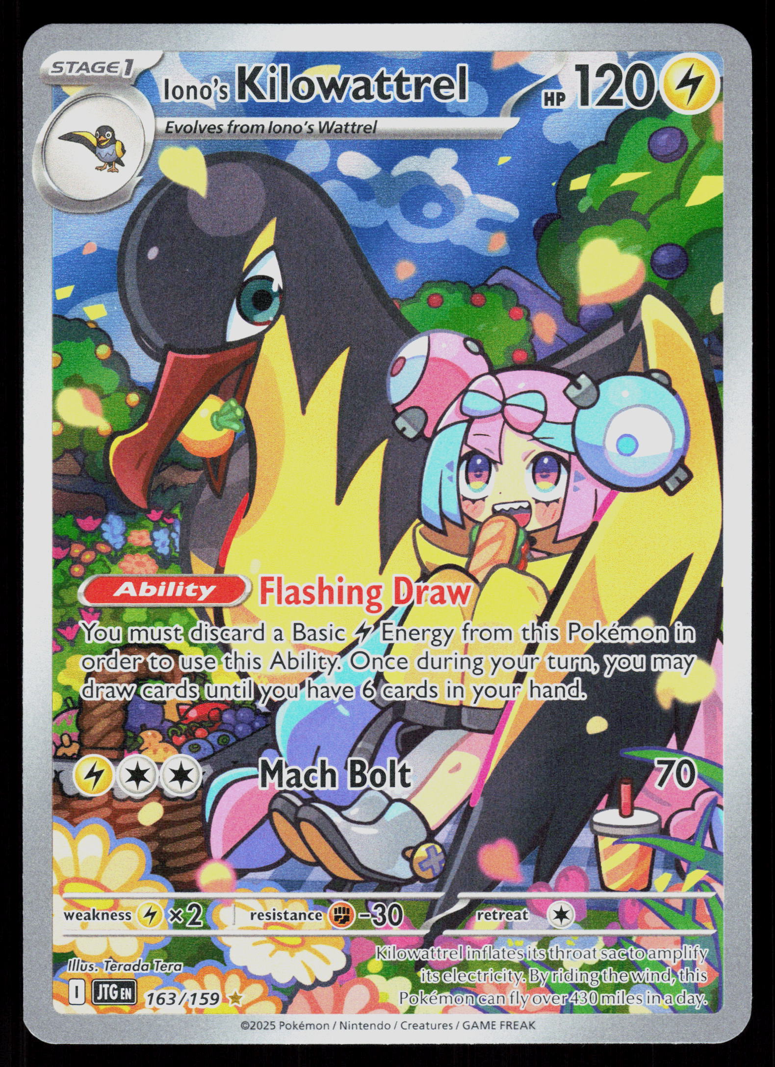 SV09: Journey Together #163/159 Iono's Kilowattrel