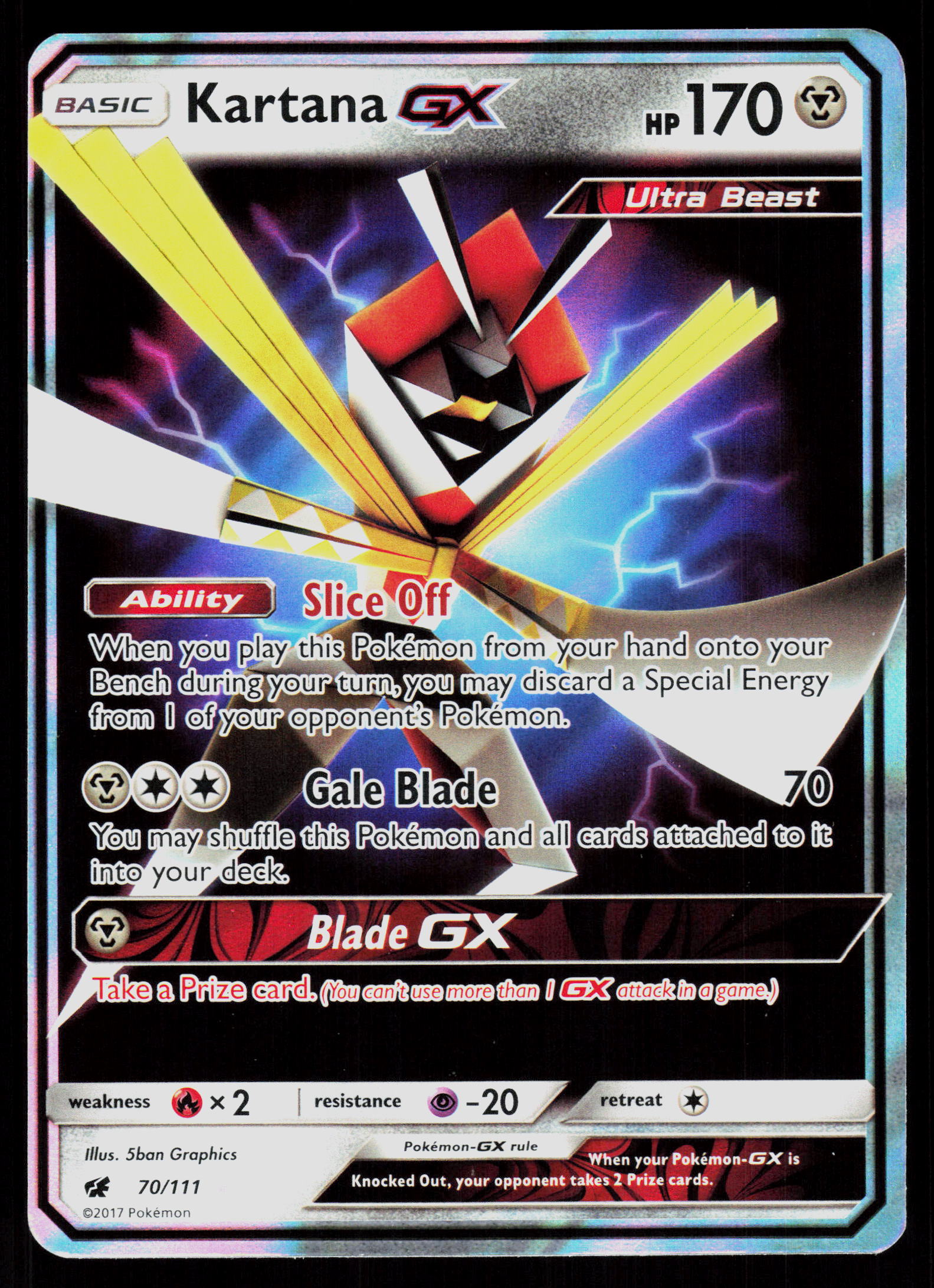 SM - Crimson Invasion #70/111 Kartana GX