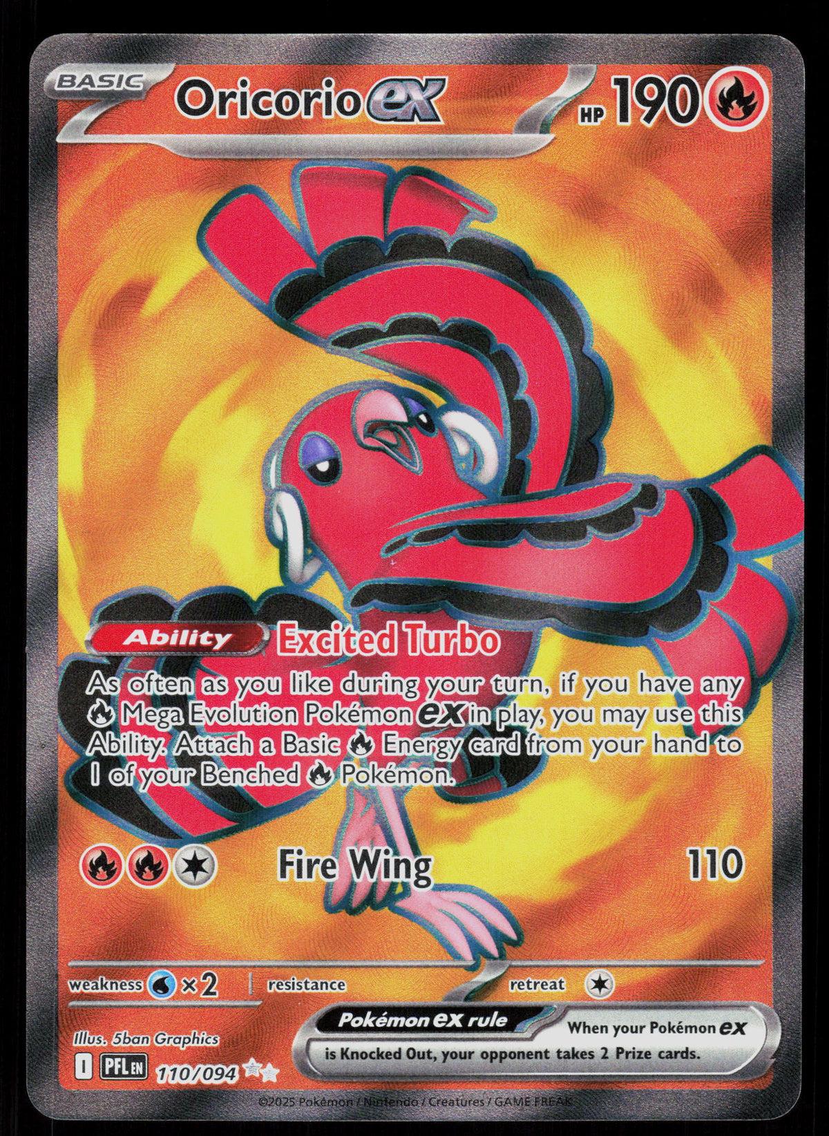 ME02: Phantasmal Flames #110/094 Oricorio ex