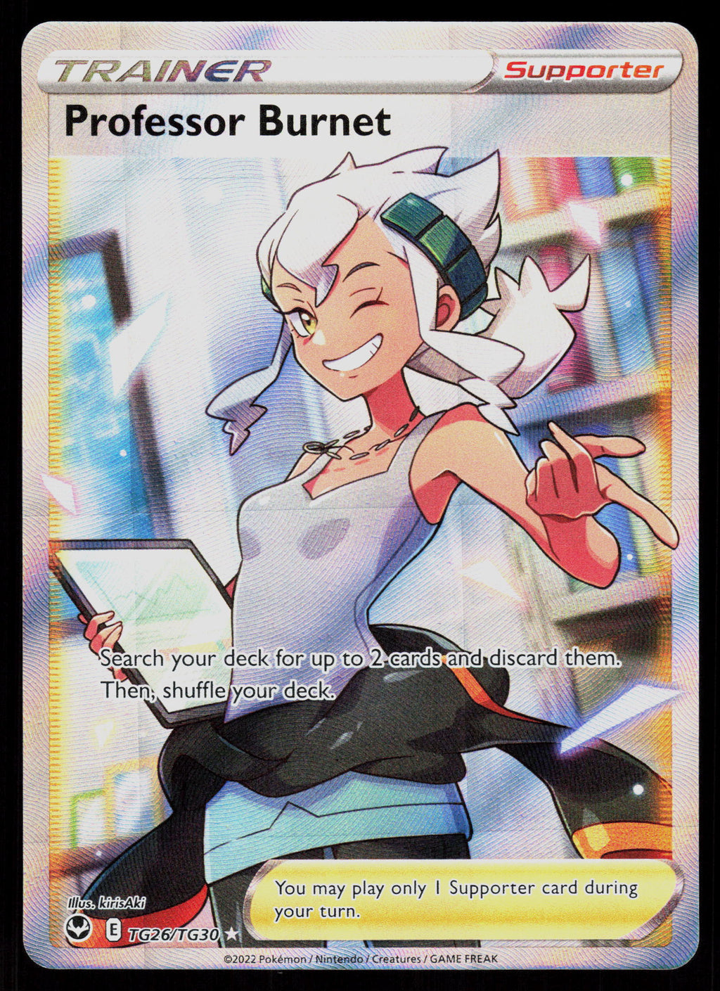 SWSH12: Silver Tempest Trainer Gallery #TG26/TG30 Professor Burnet