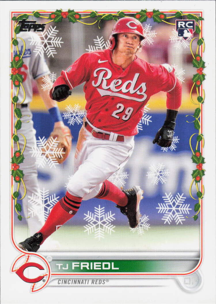 2022 Topps Holiday #HW109 TJ Friedl