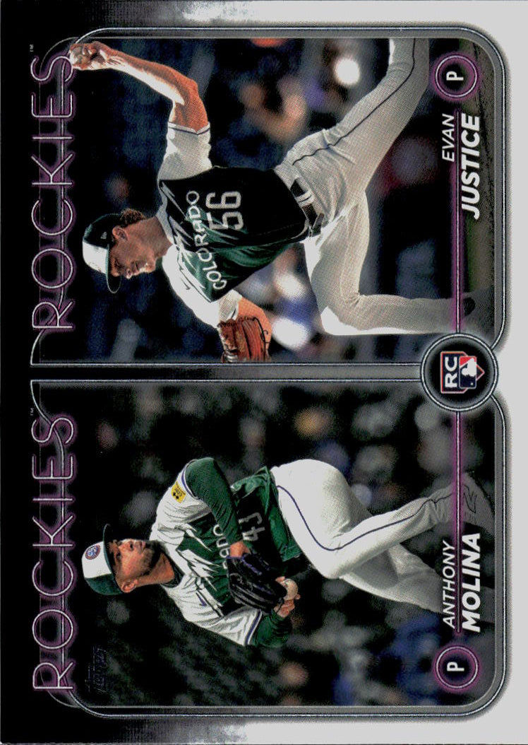 2024 Topps Update #US270 Evan Justice / Anthony Molina RCOM,
