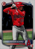 2025 Bowman #BP-12 Hayden Alvarez Prospects Neon Green #/399