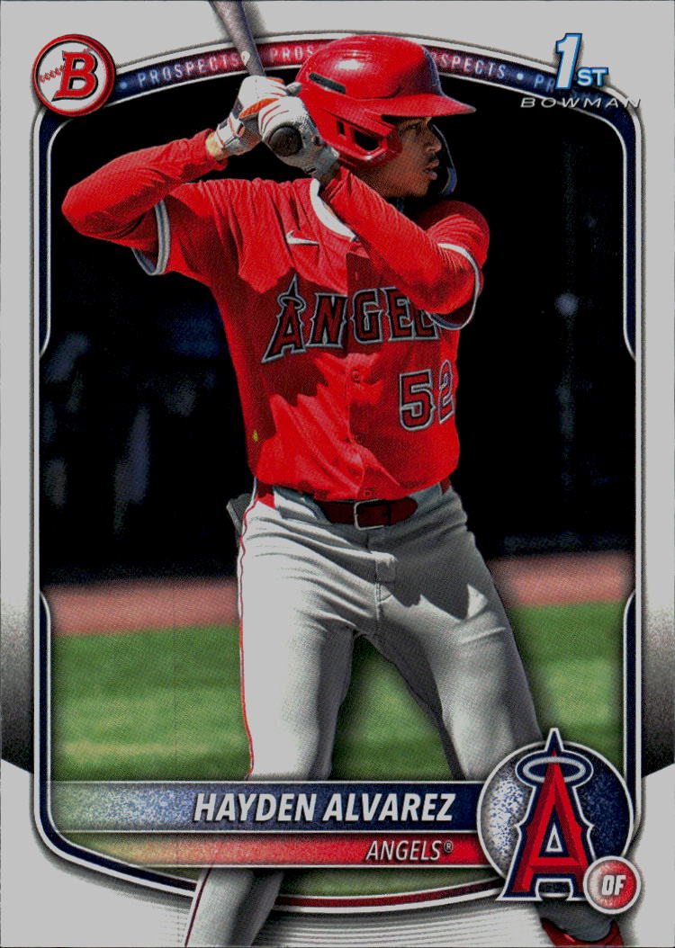 2025 Bowman #BP-12 Hayden Alvarez Prospects Neon Green #/399