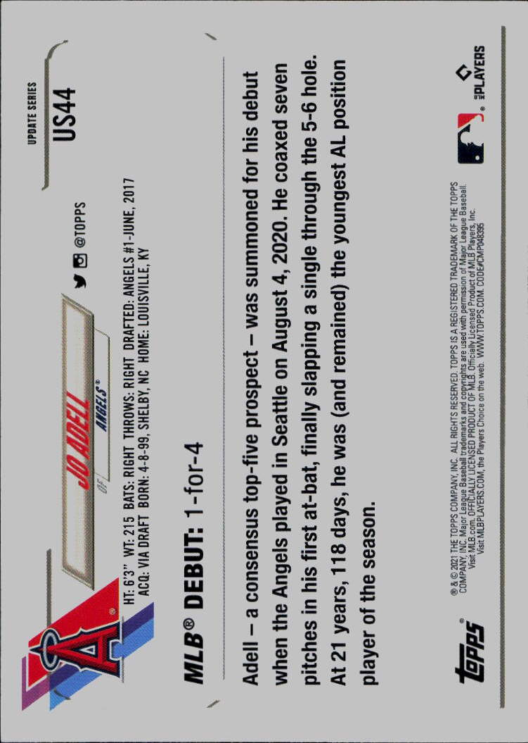 2021 Topps Update #US44 Jo Adell