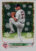 2022 Topps Holiday #HW37 Cole Sands