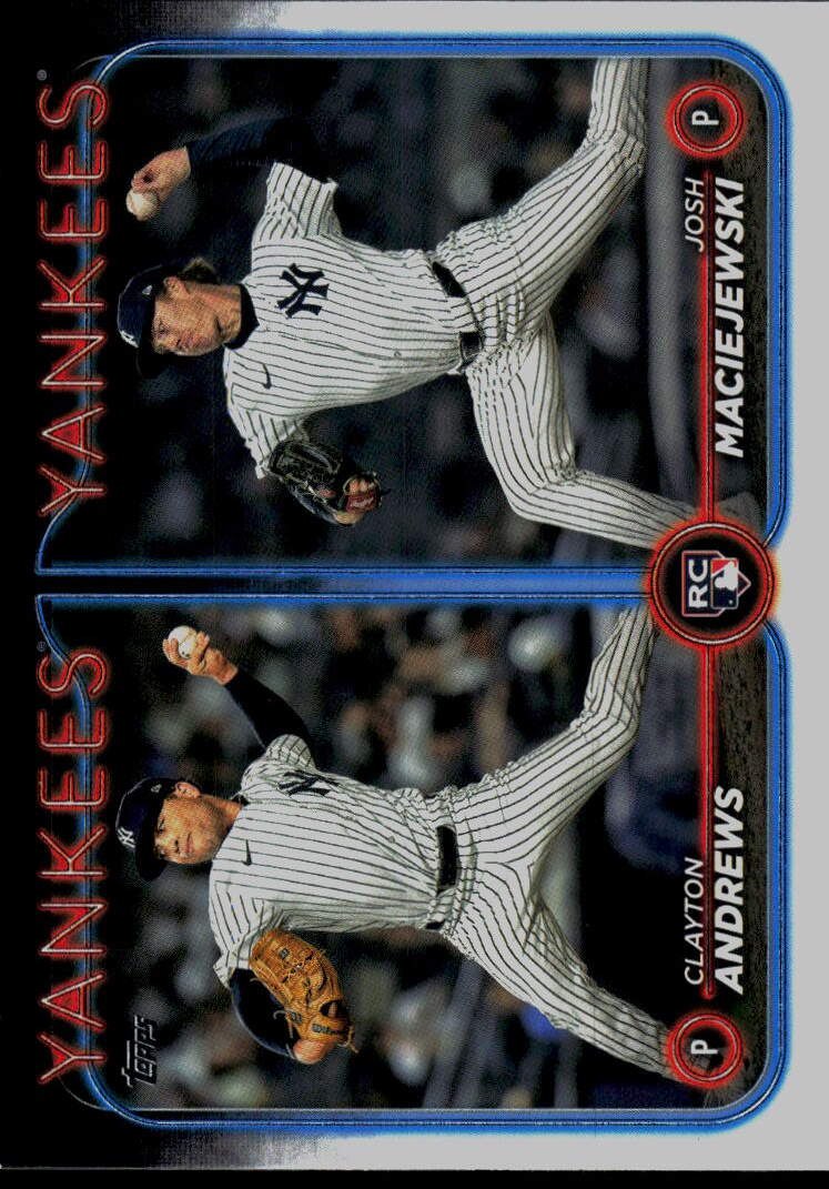 2024 Topps Update #US163 Clayton Andrews / Josh Maciejewski RCOM,
