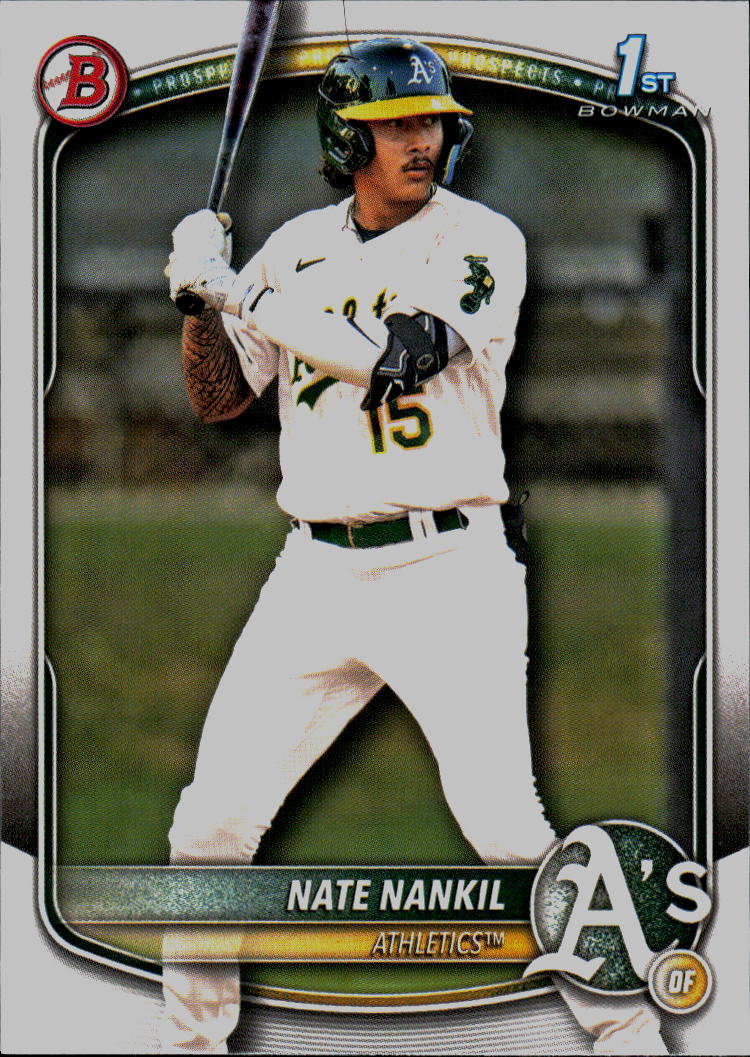 2025 Bowman #BP-102 Nate Nankil Prospects