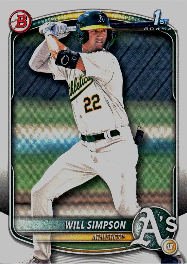 2025 Bowman #BP-35 Will Simpson Prospects