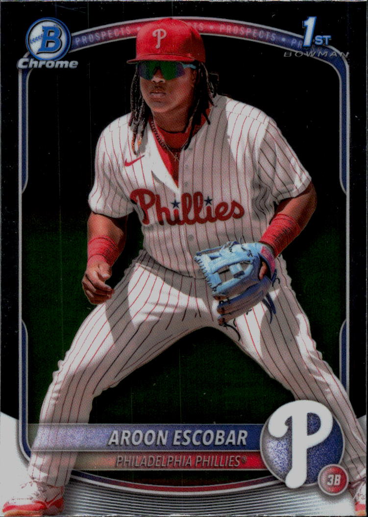 2025 Bowman #BCP-65 Aroon Escobar Chrome Prospects