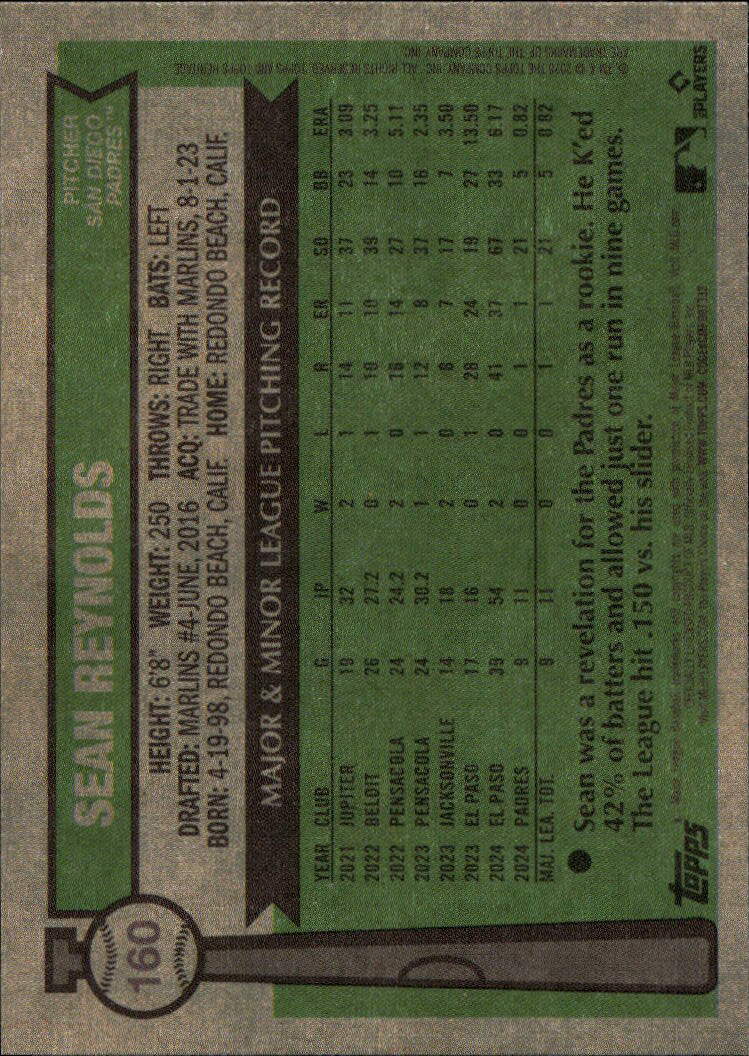 2025 Topps Heritage #160 Sean Reynolds