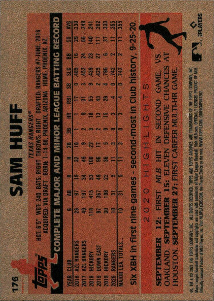 2021 Topps Archives #176 Sam Huff
