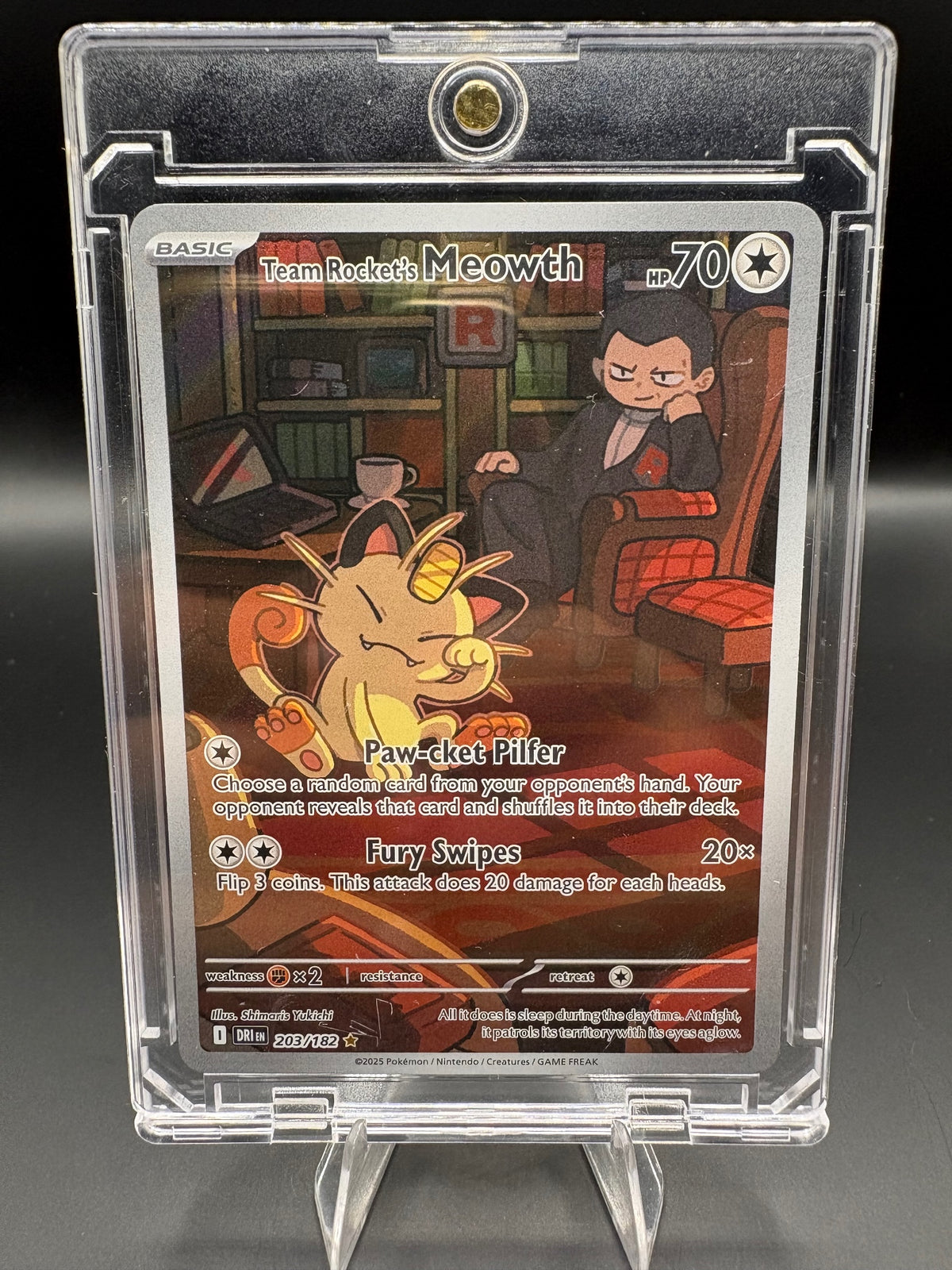 SV10: Destined Rivals #203/182 Team Rocket's Meowth