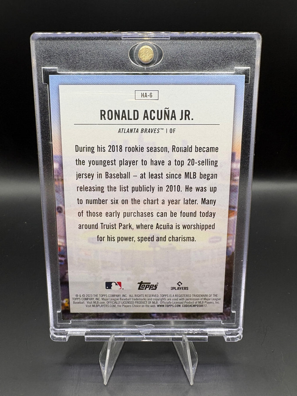 2023 Topps #HA-6 Ronald Acuna Jr Home Field Advantage