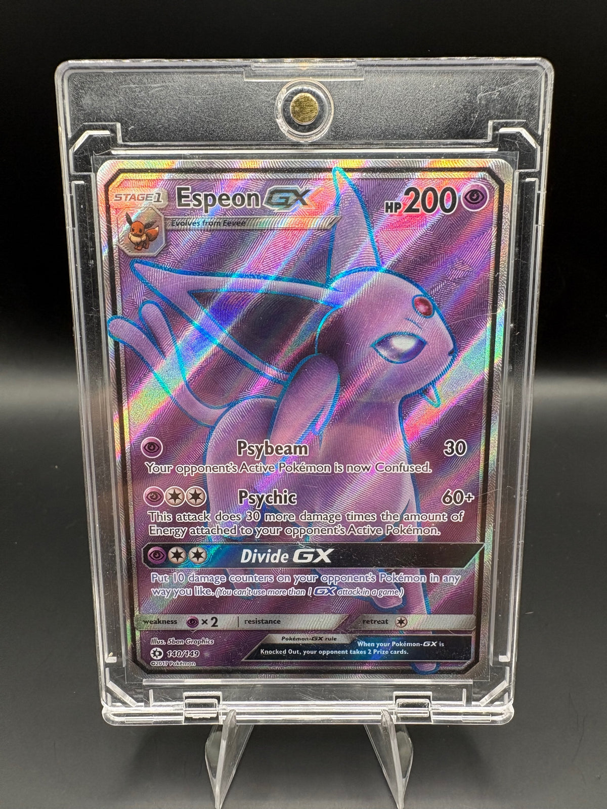 sun and moon POKEMON SUN & MOON #140 FULL ART/ESPEON GX