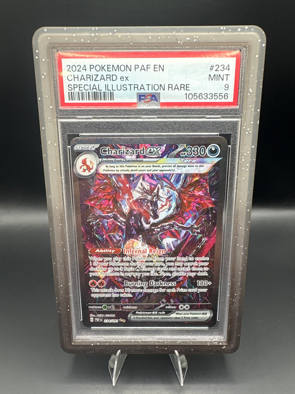 Charizard EX 234/091 Special Illustration Rare Paldean Fates Pokemon PSA 9
