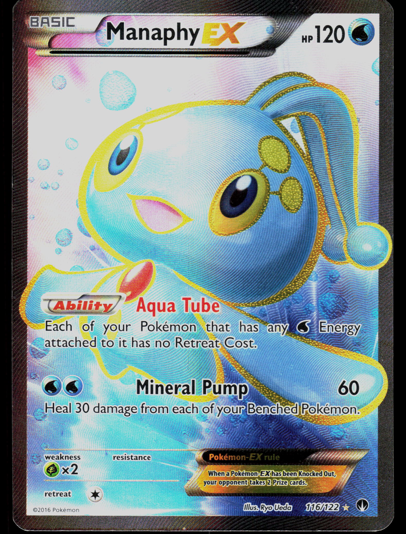 XY - BREAKpoint #116/122 Manaphy EX (Full Art)