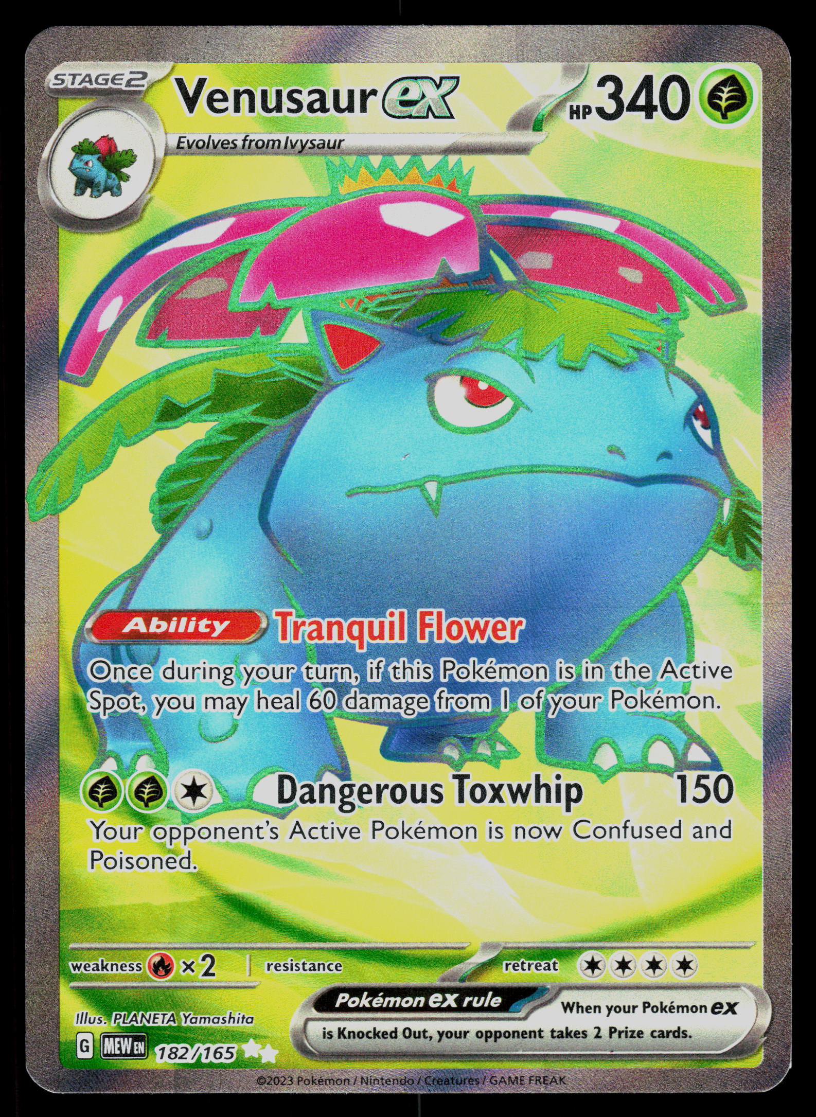 SV: Scarlet & Violet 151 #182/165 Venusaur ex