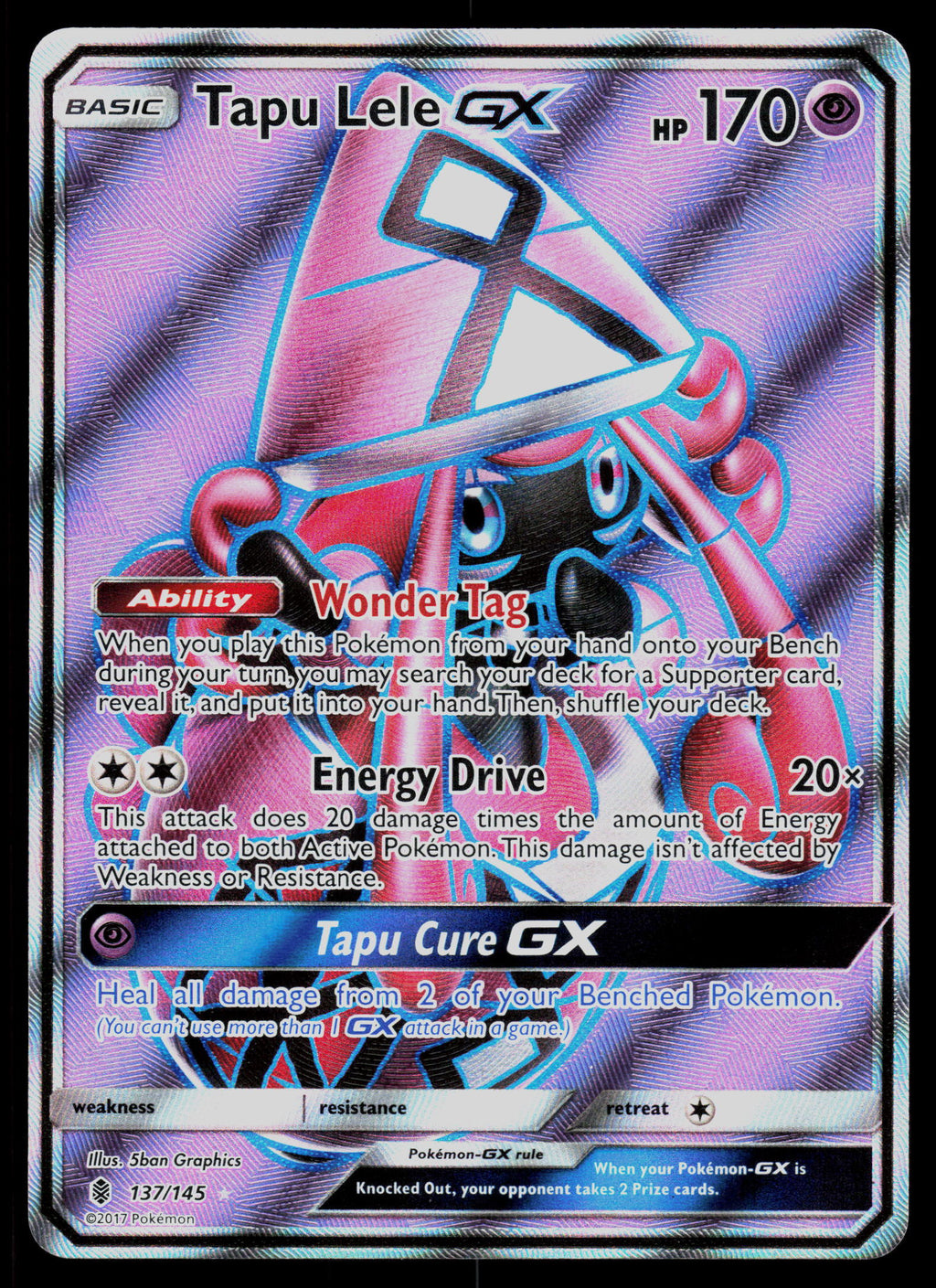 SM - Guardians Rising #137/145 Tapu Lele GX (Full Art)