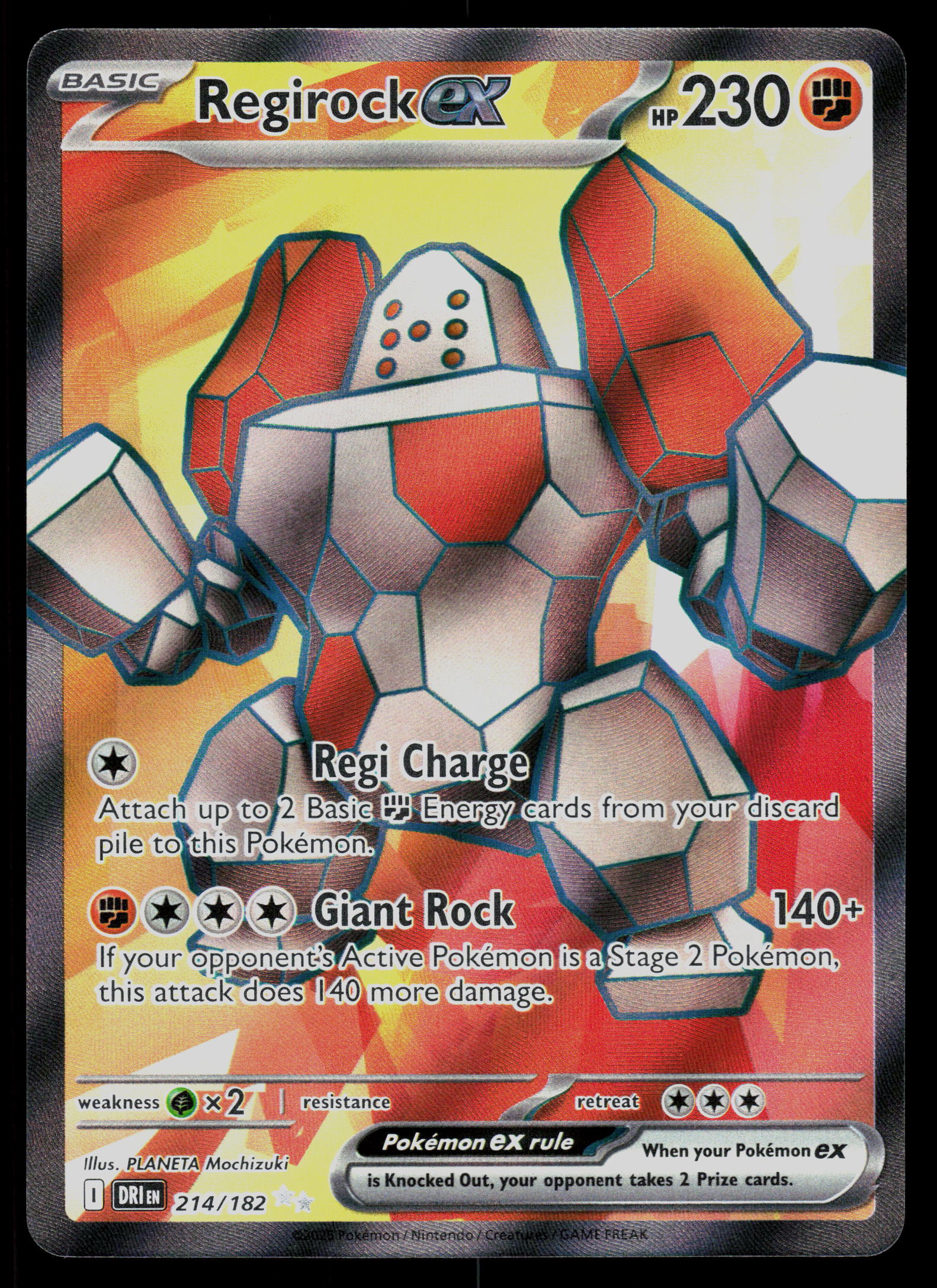 SV10: Destined Rivals #214/182 Regirock ex