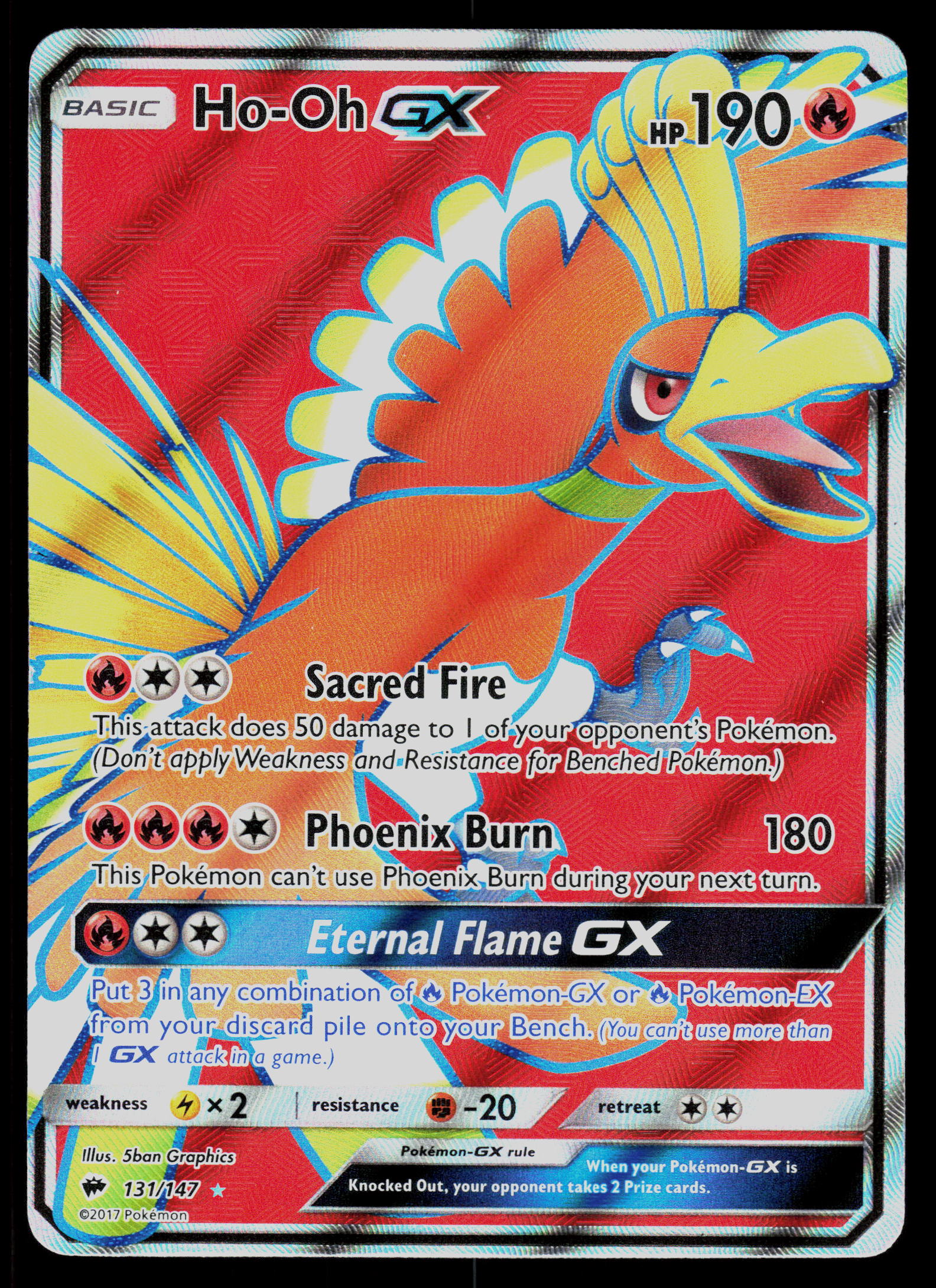 SM - Burning Shadows #131/147 Ho-Oh GX (Full Art)