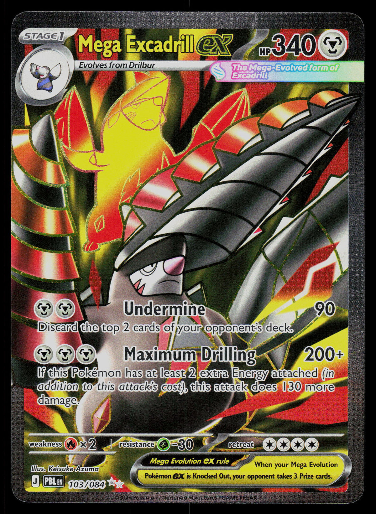 #103/084 Mega Excadrill ex Pokémon