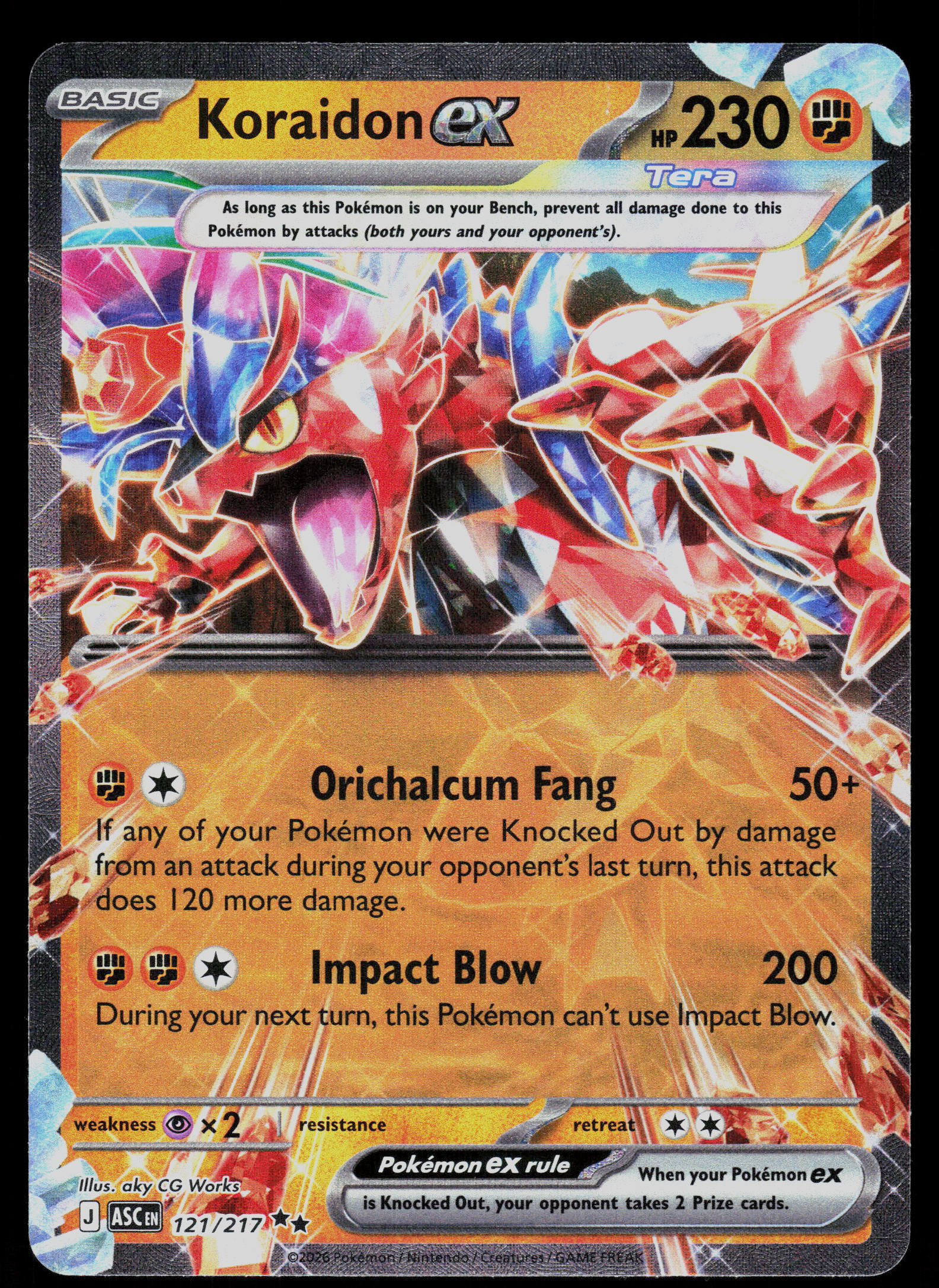 ME: Ascended Heroes #121/217 Koraidon ex