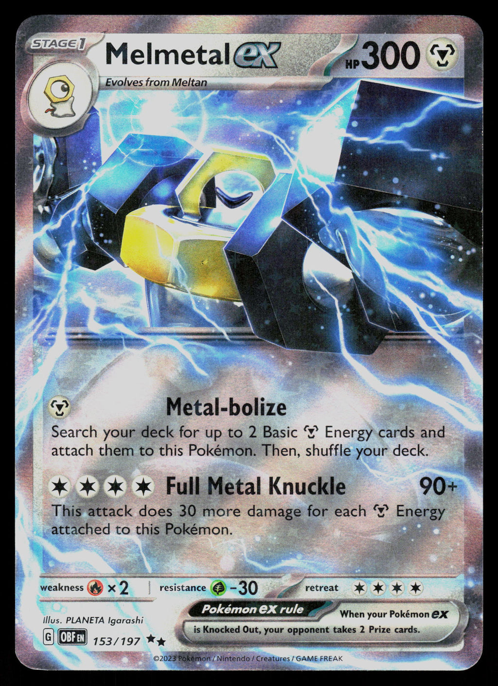 SV03: Obsidian Flames #153/197 Melmetal ex