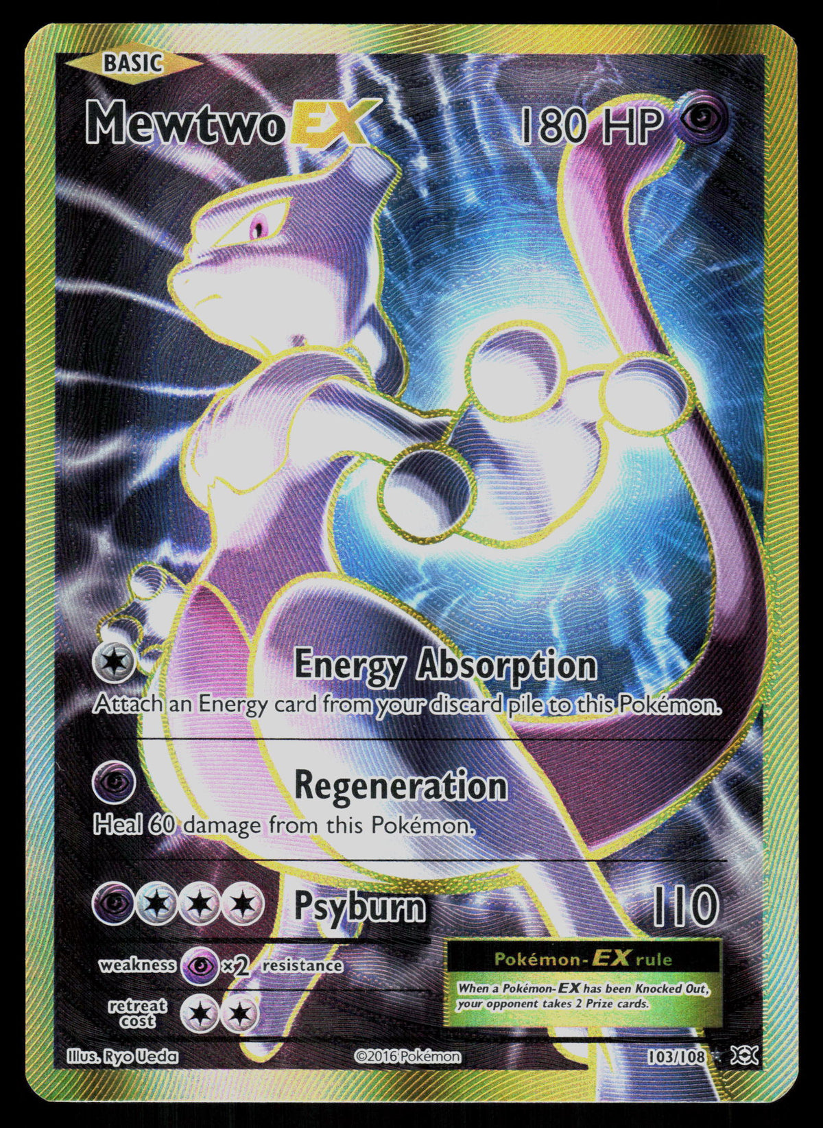 XY - Evolutions #103/108 Mewtwo EX (Full Art)