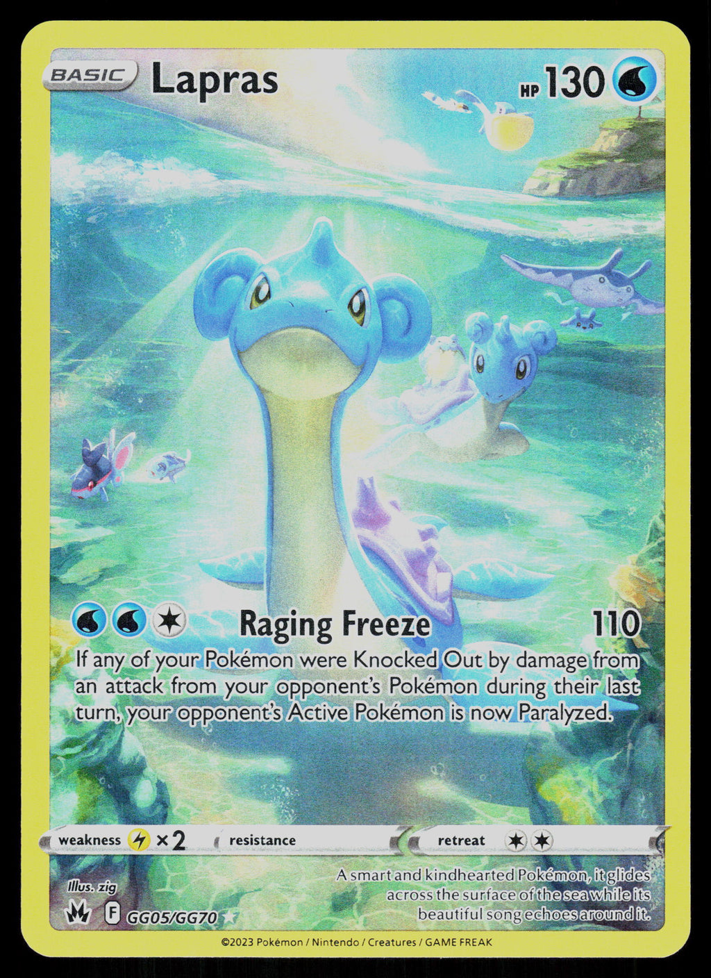 SWSH: Crown Zenith: Galarian Gallery #GG05/GG70 Lapras
