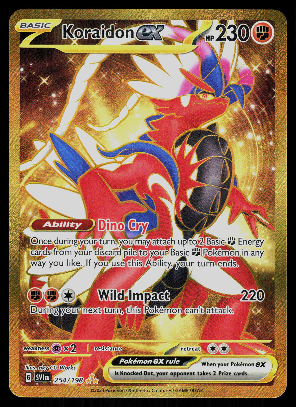 SV01: Scarlet & Violet Base Set #254/198 Koraidon ex