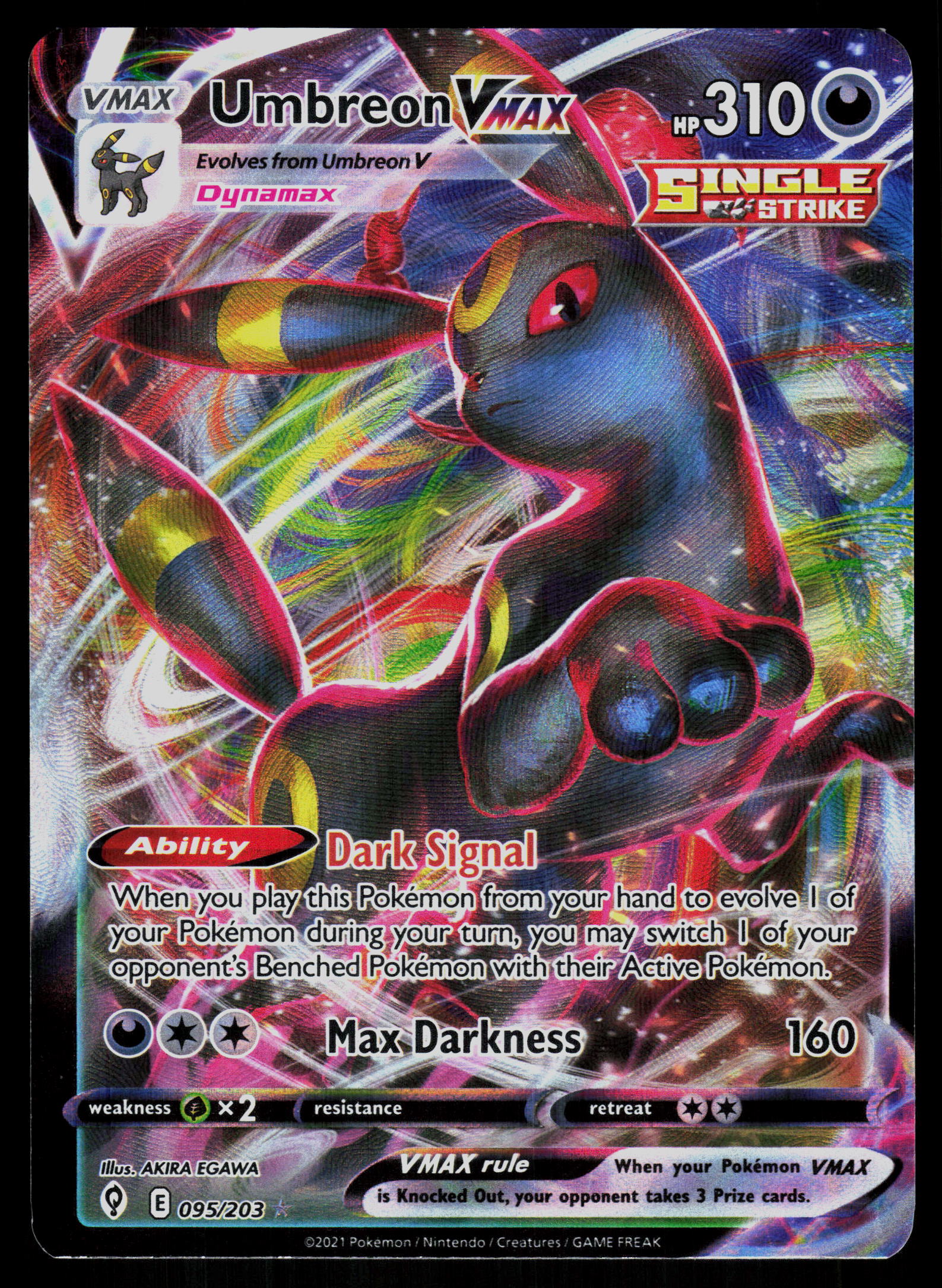 SWSH07: Evolving Skies #095/203 Umbreon VMAX