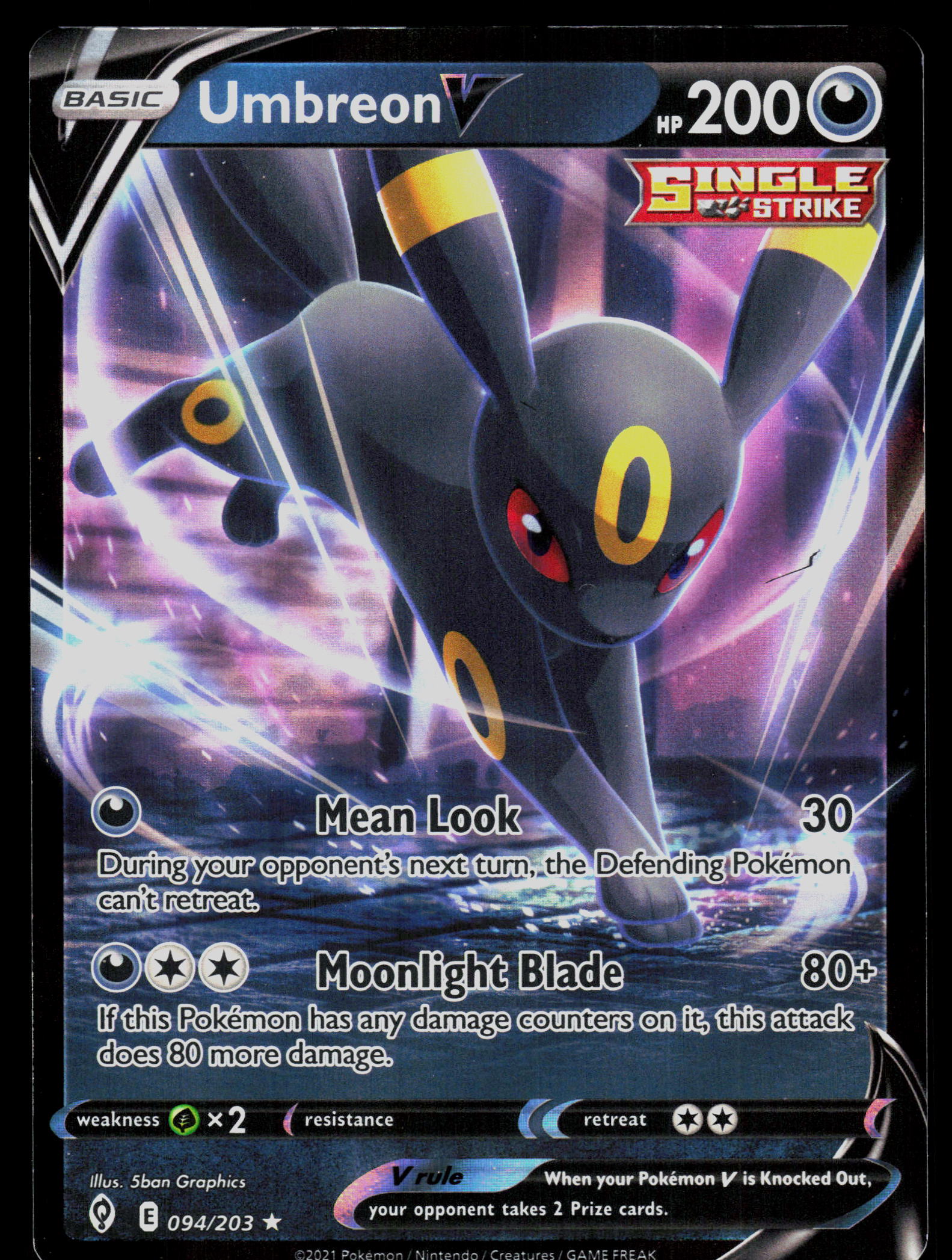 SWSH07: Evolving Skies #094/203 Umbreon V