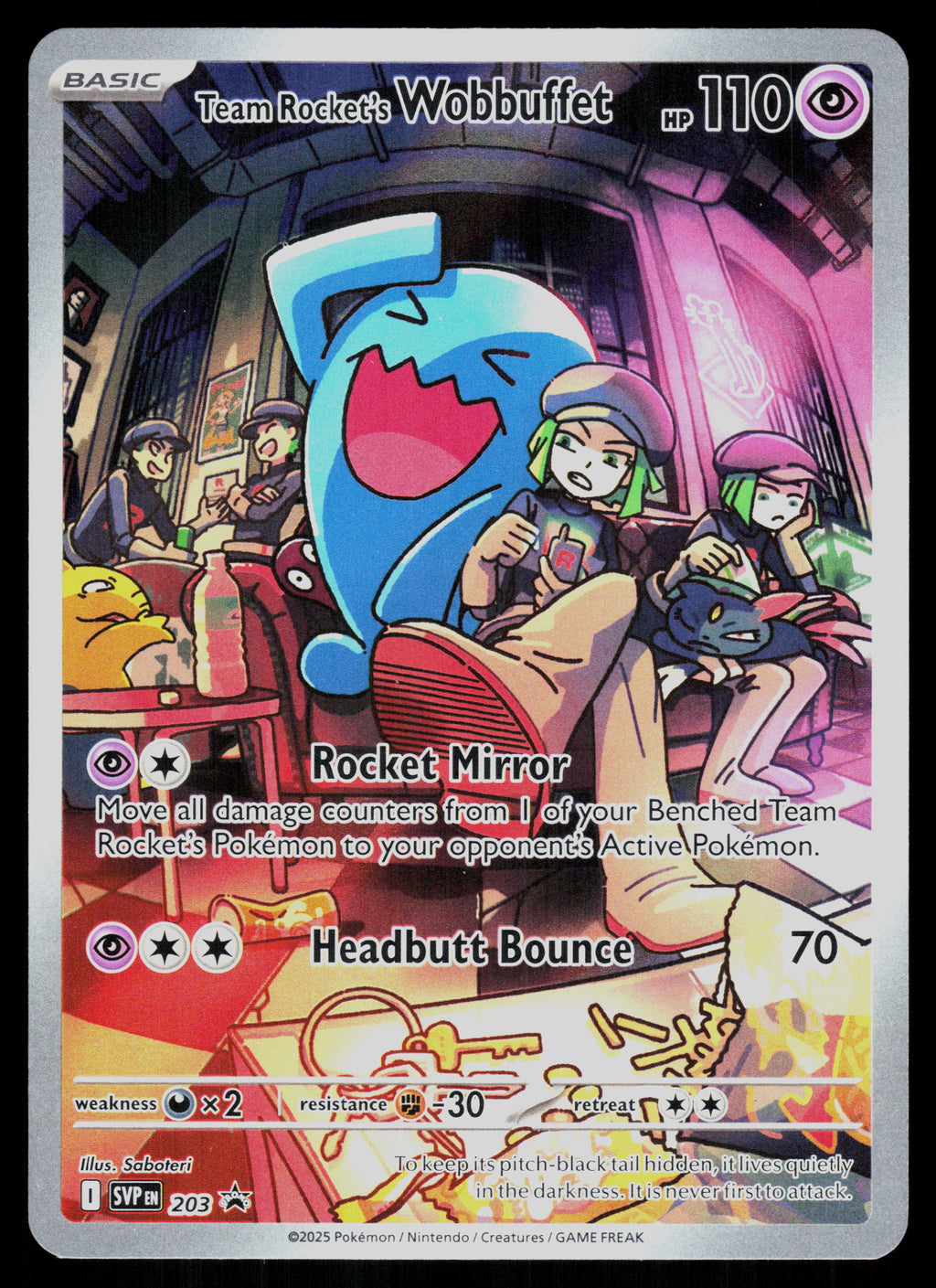 SV: Scarlet & Violet Promo Cards #203 Team Rocket's Wobbuffet